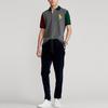 Polo Ralph Lauren Slim Fit Big Pony Color Block Short Sleeve Polo Shirt Men Tops Gray MNPOKNI1N821457-020