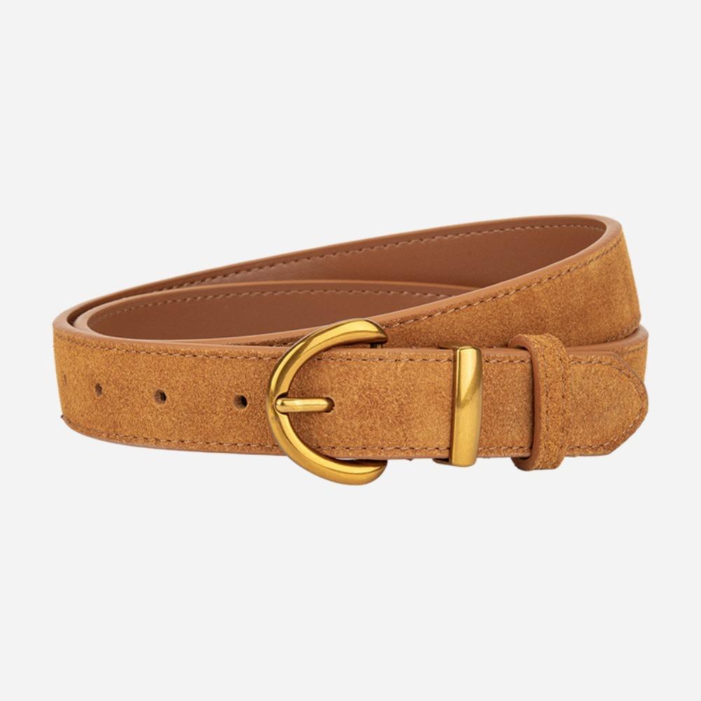 Casual Suede Leather Belt Trendy Business Waist Strap Gifts Trouser Dress Belts