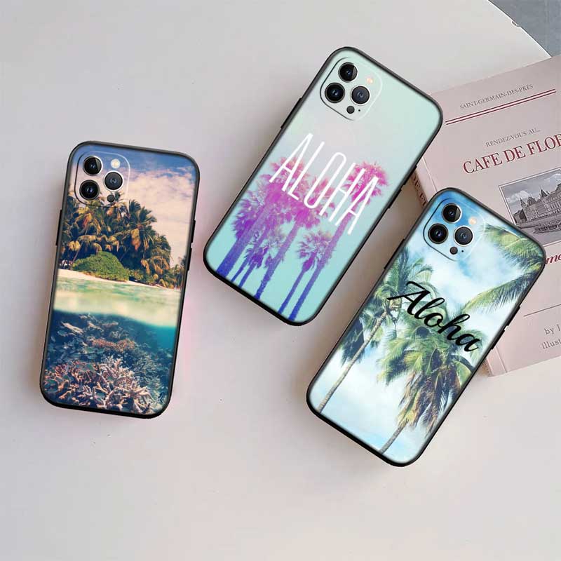 NH8 Beach Aloha Tree Summer Case for Motorola Edge 60 60s 70 G86 G56 G54 E14 G04S G45 G54 G64 S30 S50 X30 X40 X50 Pro Power
