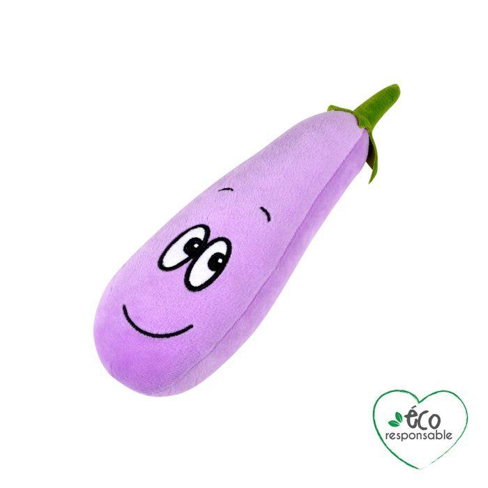 Peluche aubergine pour chien