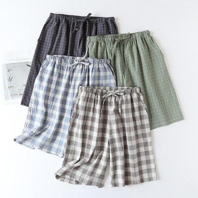 Pantaloni da pigiama da uomo Pantaloncini da pigiama da salotto Pantaloncini da pigiama morbidi e confortevoli e traspiranti con tasche Pantaloncini da casa con coulisse larghi Taglie forti per uomo