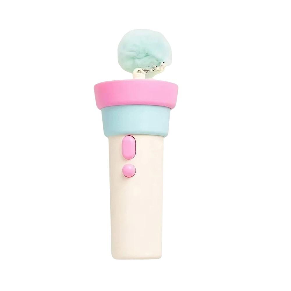 with Retractable Rope Cat Teaser Launcher Toy with Fluff Ball Interactive Cat Wand  for Cats Dogs синий
