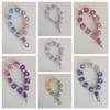 Cellphone Strap Lanyard Daisy Flower Keychain Keyring Wrist Lanyard Bracelet  Girls