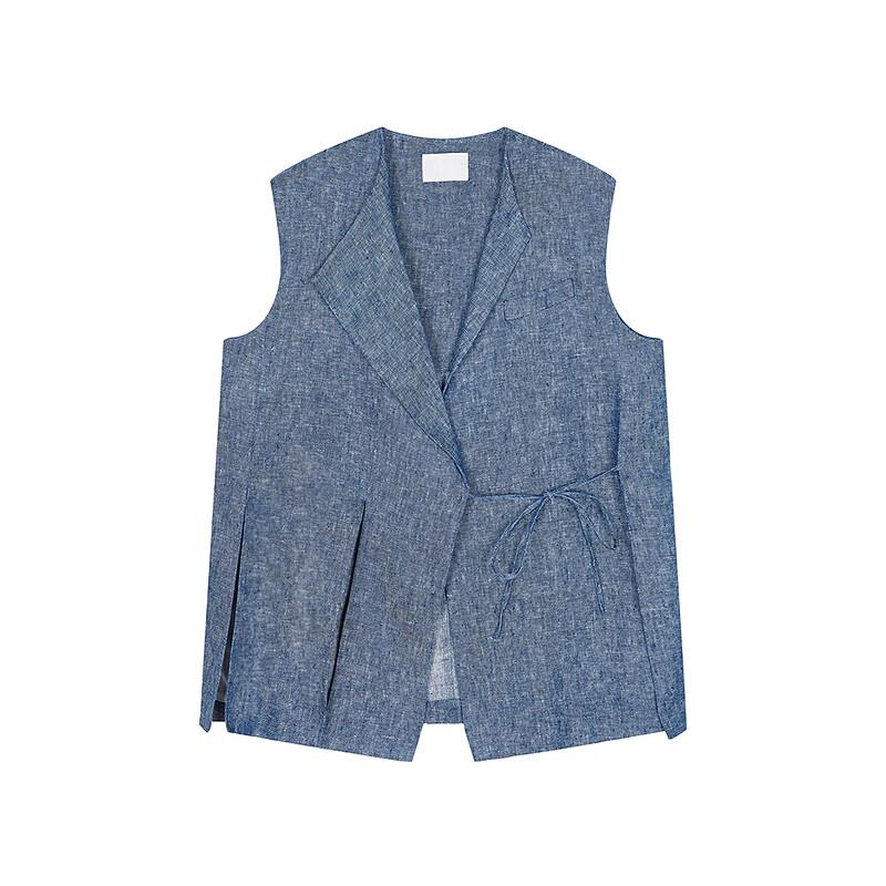Less 2025 Summer A-Line Loose Sleeveless Linen Vest