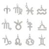 CARLIDANA Hot-Selling Stainless Steel Pendant 12 Zodiac Silver Color Pendant DIY Jewelry Accessories Necklace Pendant Charms