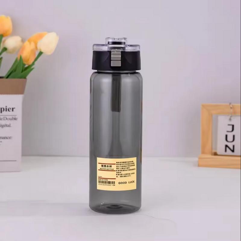 Portable Transparent Kawaii Water Bottle Sports Water Cup Plastic Handy Cup Outdoor Travel Office Essential Water Bottle Cup