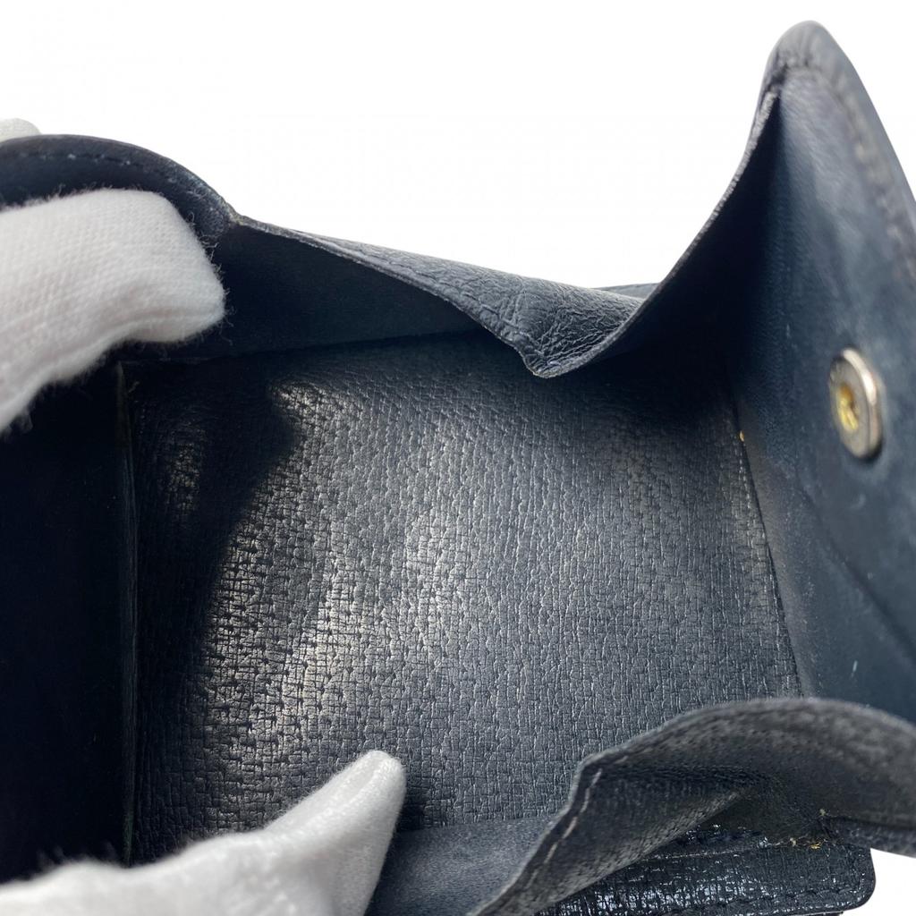 Used GUCCIBifold Wallet Navy leather/PVC Women