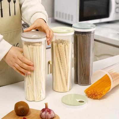 Noodle Jar Sealed Household Food Jar Grain Storage Box Transparent Moistureproof Storage Jar Kitchen Pasta Rice BeanFood Storage