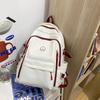Schoolbag student schoolbag smiley face printing contrasting color large-capacity backpack Korean version Chinese college students commuting 