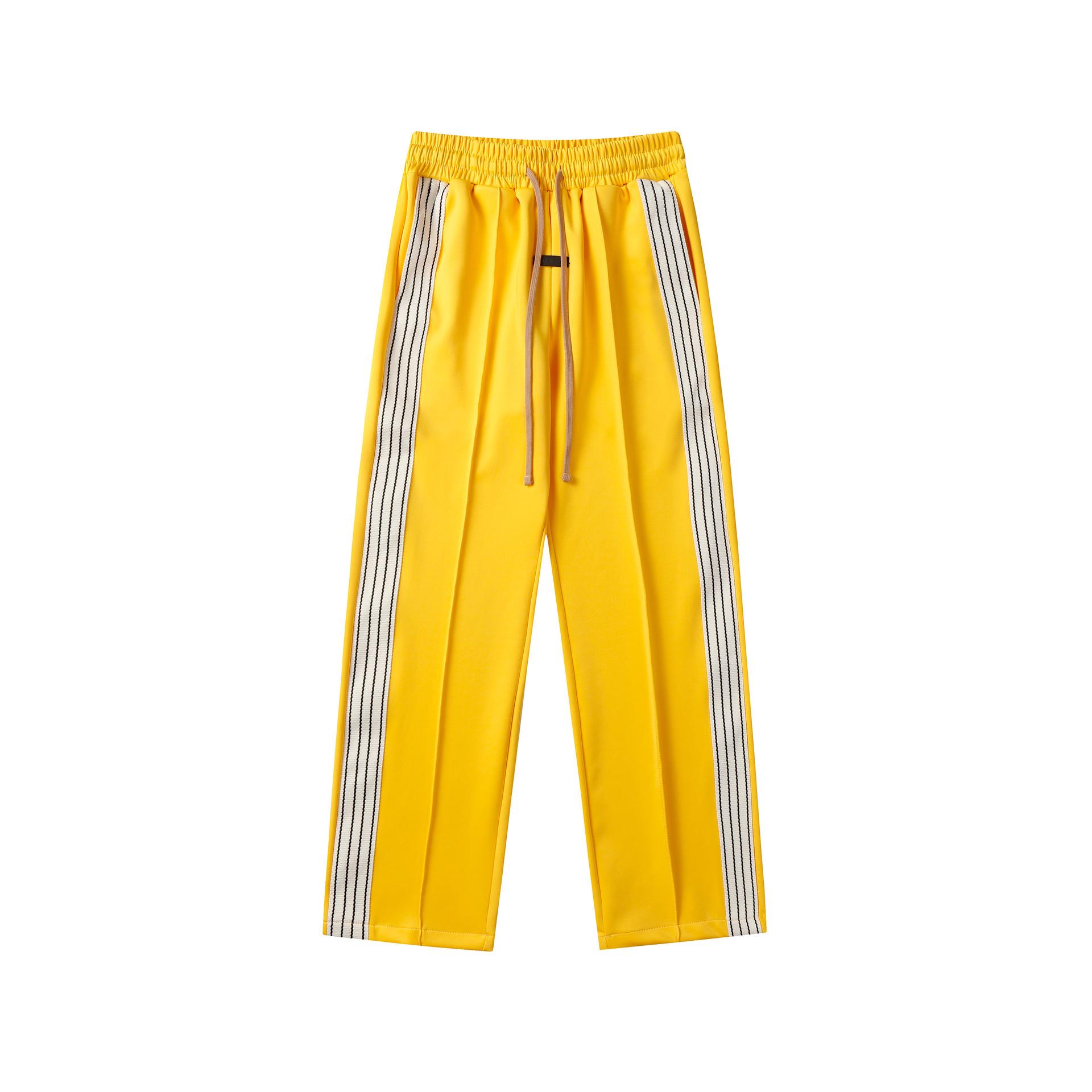 Рычаг Три Совместные Брендовые Повседневные Свободные Треники в Стиле Хай-стрит для Восьмого Сезона - Унисекс, Длинные Штаны M