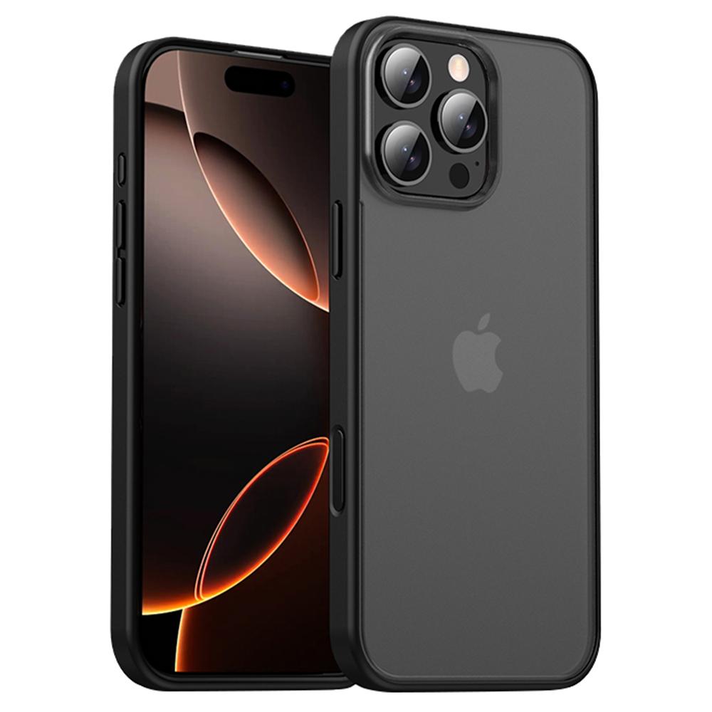 IPAKY For iPhone 16 Pro Max Shockproof Case PC+TPU Matte Phone Back Cover