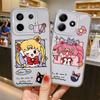 Soft Phone Cover Case for Xiaomi Redmi Note 14 Pro Plus 9 10 A4 Note 13 12 10S 13C 14C 11S 12S 11 Sailor Moon Cartoon