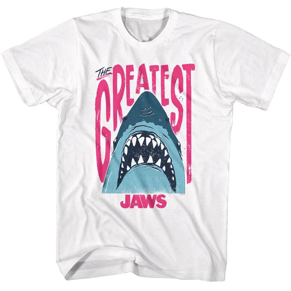 Jaws 70 s Thriller Movie The Greatest Jagged Jaws Men s T Shirt L