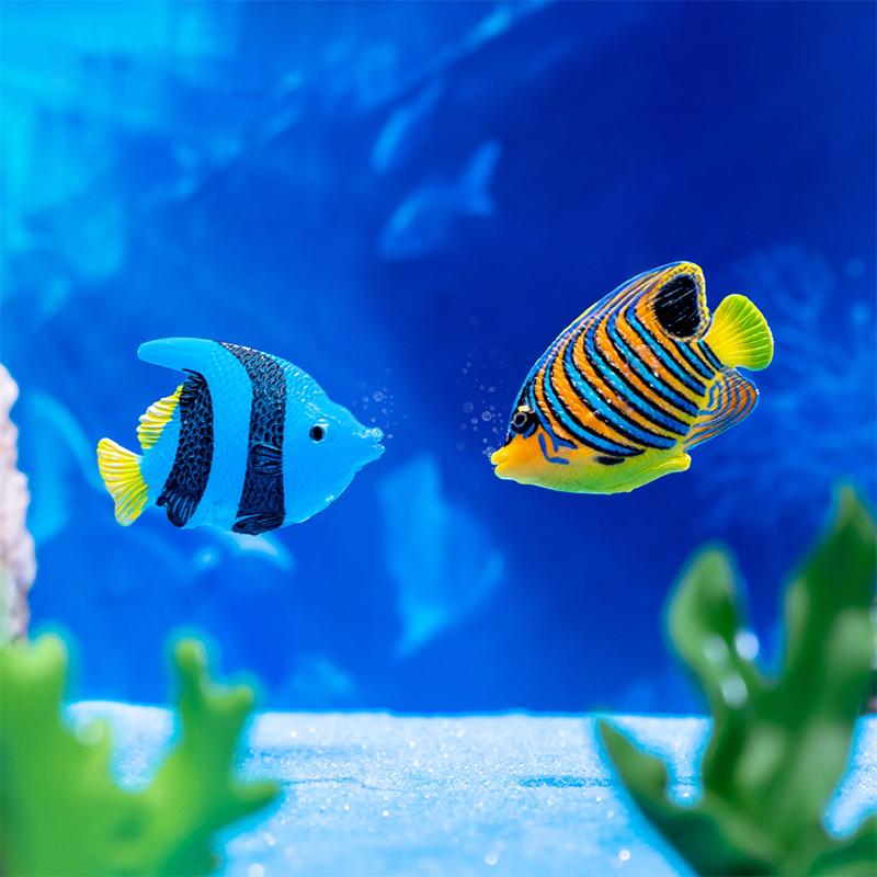 Creative Cute Kawaii Resin Ocean Animals Figurine Model  Coral Small Ornaments Diy Home Decoration Accessories Gifts