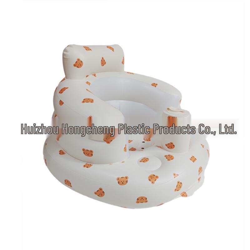ManufacturerIns Inflatable Baby Bath Stool - Sit-to-Stand Anti-Fall Chair Learning Seat for Infants. 57 x 48 x 35 CM