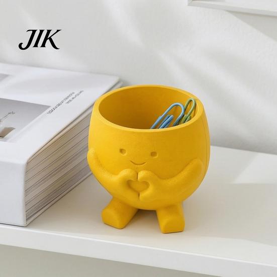 Unique Plant Holder for Desk 3D Printed Cute Smile Pots, Succulent Planters Indoor Plants, Decorative Pot Funny Small Flowerpot, Planter Home