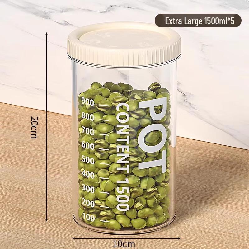 Food Grade Plastic Storage Jars