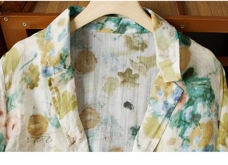 Artistic Double Pocket Lapel Short Suit Jacket - Lightweight Summer Sun Protection Cardigan Top