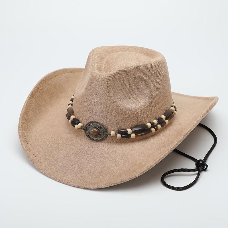 Cowboy Hat Men Women Outback Wool Felt Sunshade Sunhat For Casual Travel