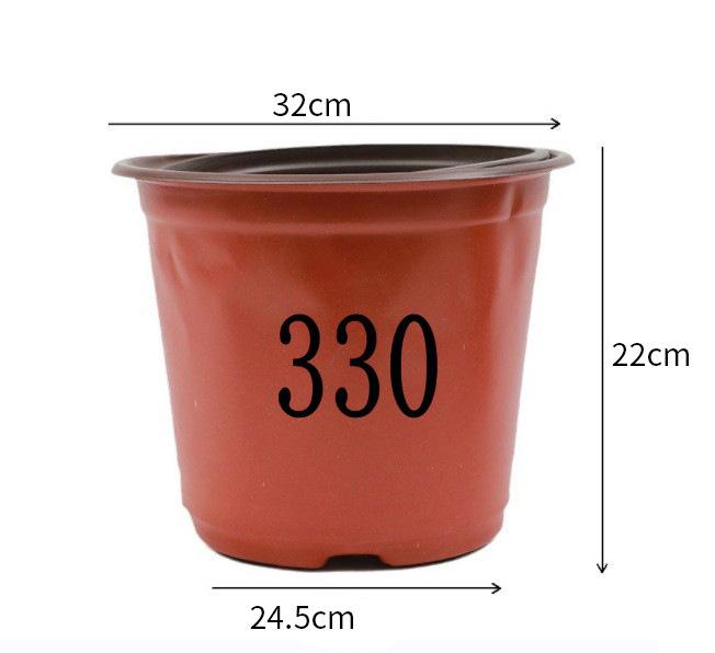 Two-Color Soft Plastic Gallon Flower Pots for Seedlings: Thick, Simple Design for Gardening and Root Control