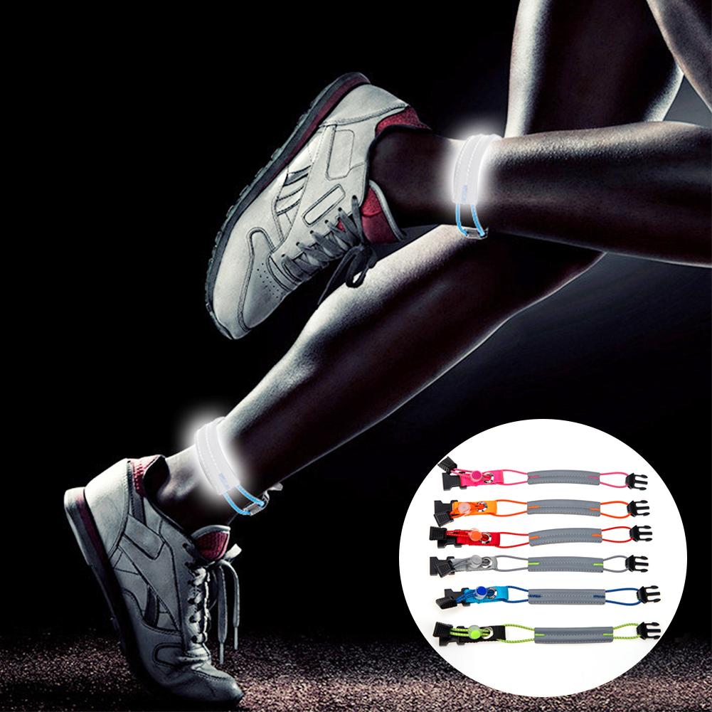 Outdoor Cycling Warning Girdle Leg Biking High Visibility Elastic Night Reflective Running Sports Adjustable Bands Safety Strap