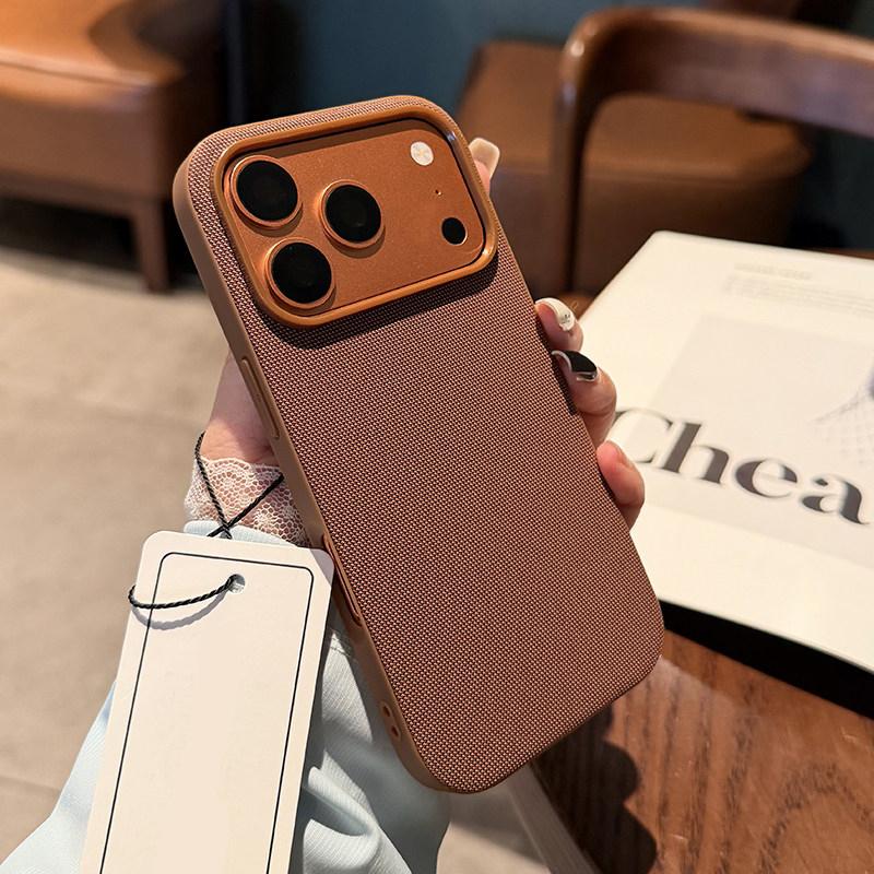 Official Tech Woven Fabric Case For iPhone 17 16 15 14 13 Pro Max For MagSafe Charging Magnetic Soft Solid Shockproof Cover