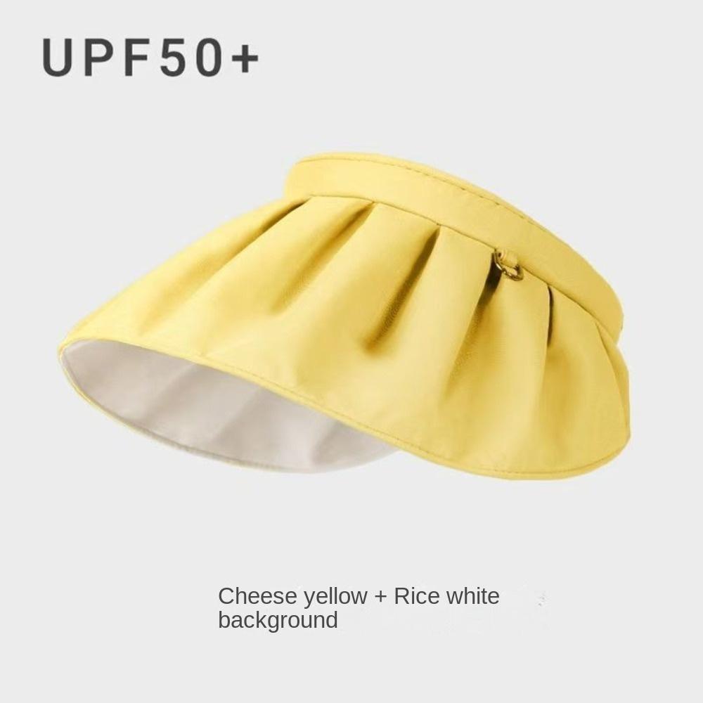 UV Protection Empty Top Shell Hat Breathable Sun Protection Hat Sunshade Hat Roll-up Headband