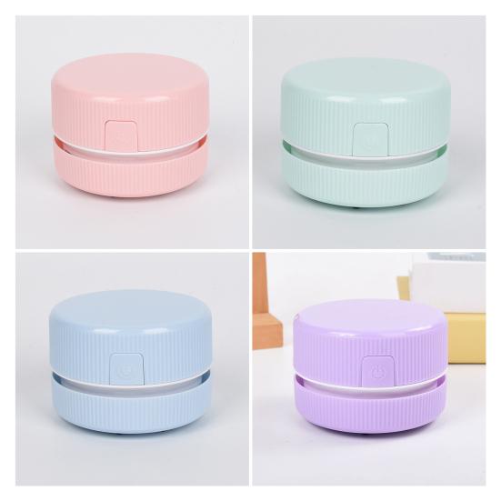 Desktop Vacuum Cleaner Portable Handheld Desk Cleaner for Crumbs Debris Pencil Shavings Snack Paper Eraser Dust Removal Tool