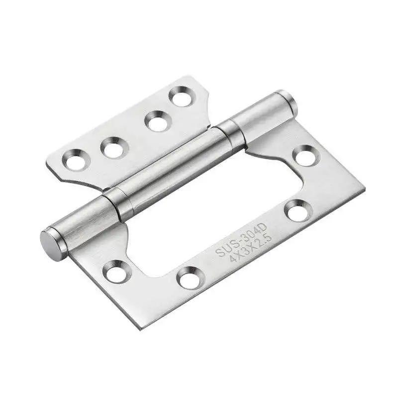 4-Inch Thickened 304 Stainless Steel Mortise-Free Silent Bearing Door Hinge