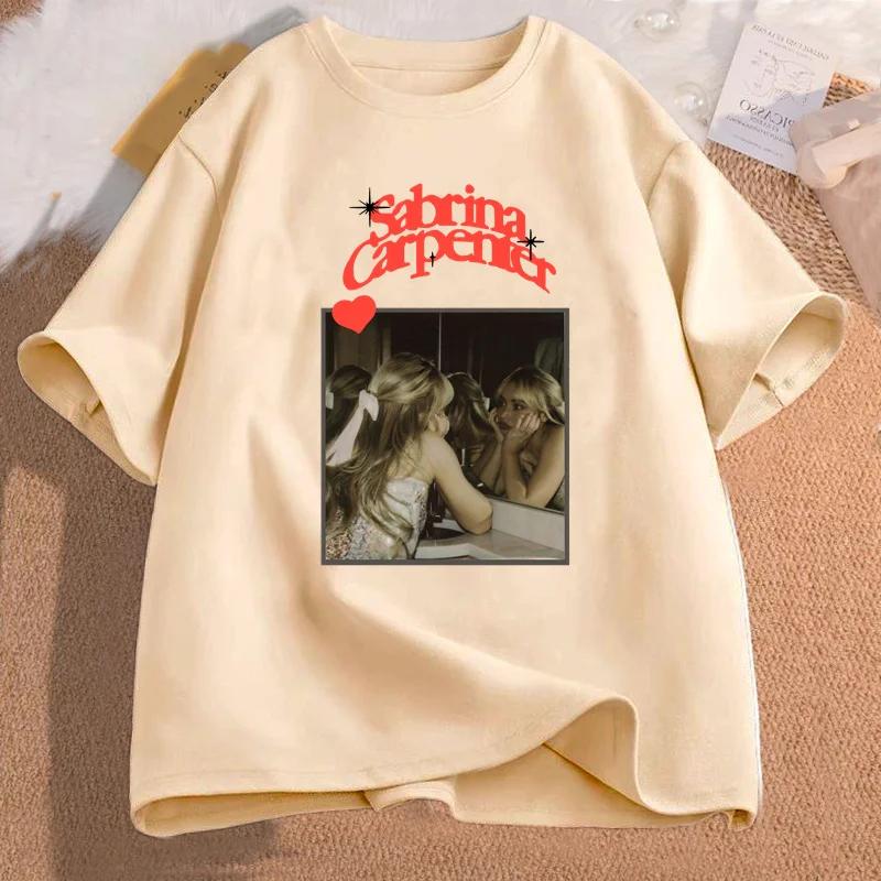 Sabrina Carpenter T Shirt Women Vintage Retro Music Tshirt Emails I Cant Send Tour Merch Tees Rock Tees Casual Cotton Clothes