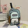 Schoolbag new two-dimensional male and female student bag three-dimensional comic high-value versatile travel backpack for primary and secondary 