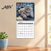Thick Matte Paper Planner 2027 Cat Wall Calendar, 12 Month Hanging Monthly with Photography Collection And Double Coil Binding for Home Office