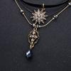 Casvno Choker Necklace, Women's, Layered Star Pendant Necklace Jewelry, Metal