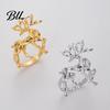 Silver Table Decor Christmas Deer Napkin Ring, Faceted Metal Elk Holder, Reusable Rings Ring for Xmas Holiday Wedding Receptions Dining Decoration