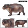 Oenux Modello Animale Selvatico di Simulazione Rinoceronte Rinoceronte Ippopotamo Ippopotamo PVC Ornamento per la Casa Animale Giocattolo Educativo per Bambini Regalo