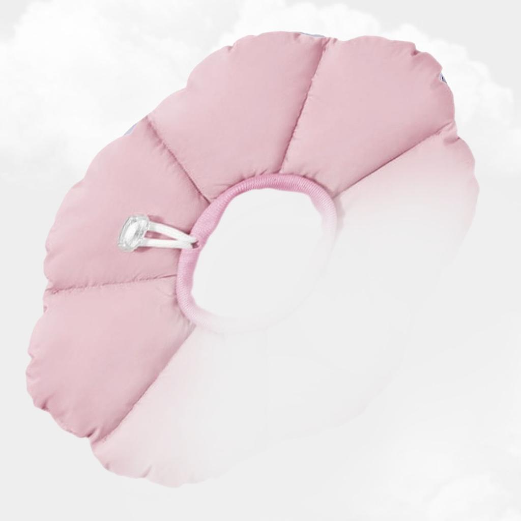 Cute Cat Cone Collar Prevent Licking Wound Waterproofing Adjustable Soft Cat Recovery Collar S Pink