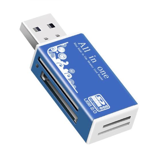 Multifunctional USB 2.0 Micro-SD/TF/CT/MS/SDHC Memory Card Reader Adapter