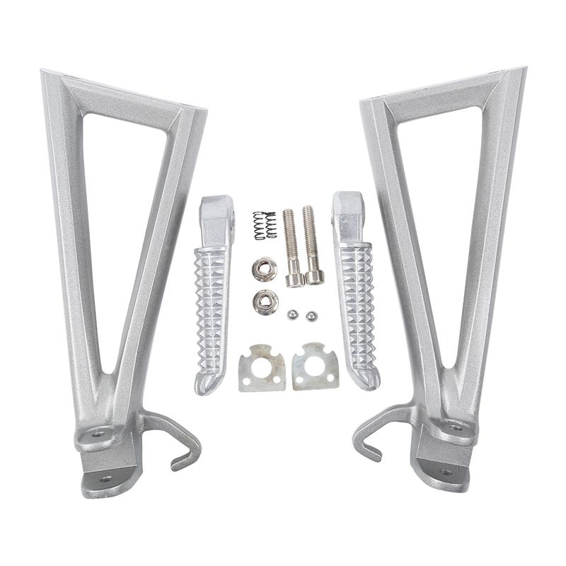 

Motorcycle Rear Passenger Footrest Foot Pegs Bracket Kits For YAMAHA YZF R6 2006-2016 2015 2014 серебряный