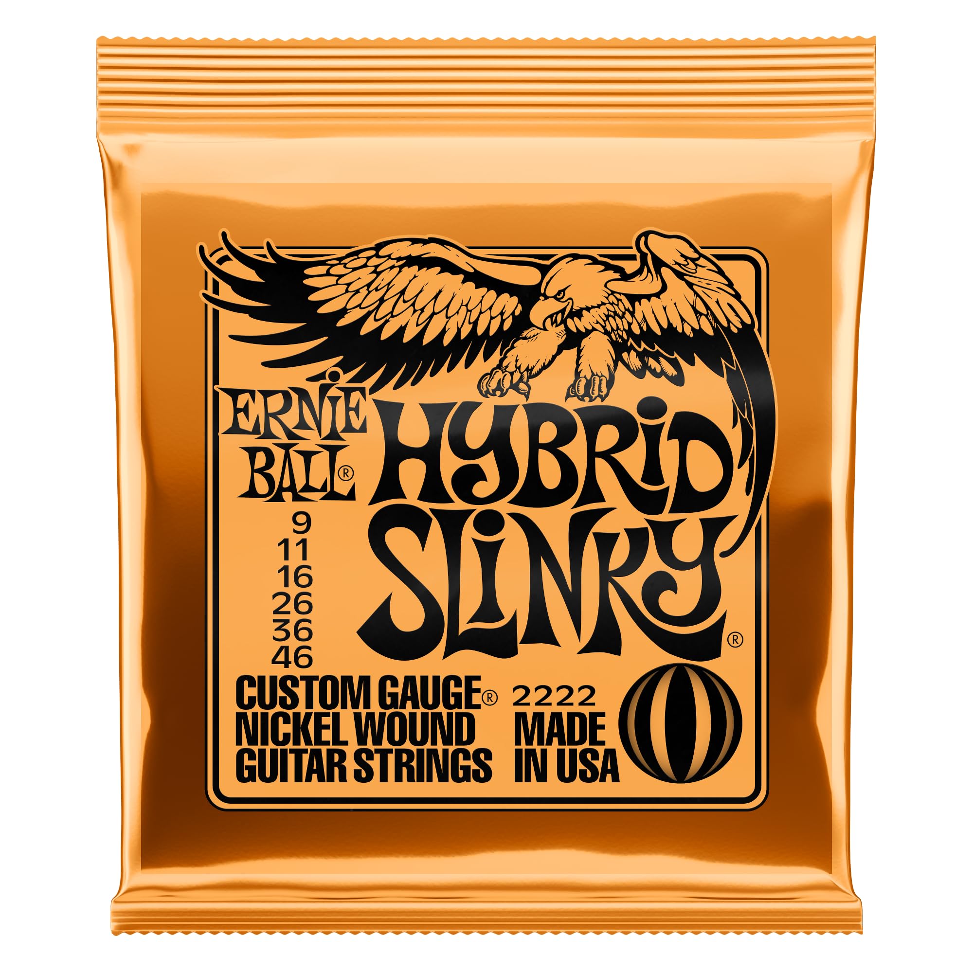 ERNIE BALL 2222 Electric Guitar Strings HYBRID SLINKY [Authentic] (09-46)