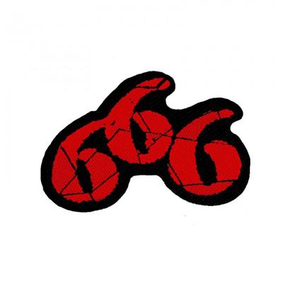 666 Aufnäher mit Ausschnitten