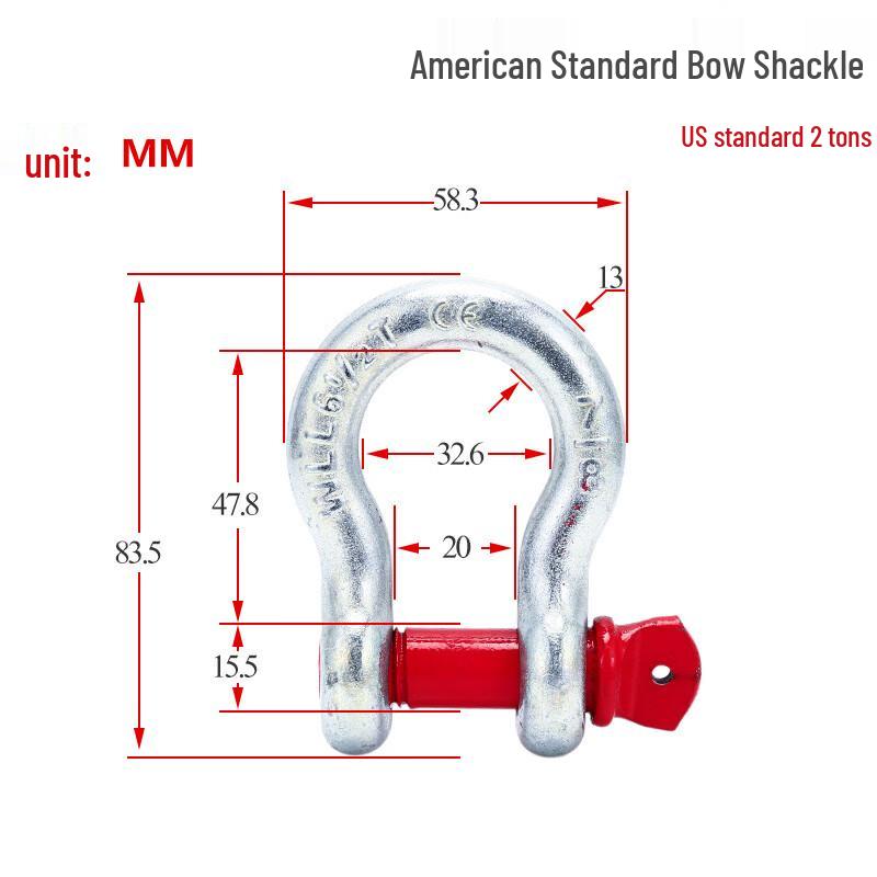 American Style High-Strength Bow Shackle