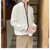 Half Turtleneck Cardigan Sweater Men's Coat Autumn and Winter Solid Color Versatile Zipper Sweater Top
