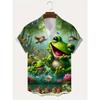 Cartoon Animal Graphic Men's Funny Shirt 3D Print Quick Dry Short-sleeved Tops Casual Men Clothes Summer Street Fashion Shirts