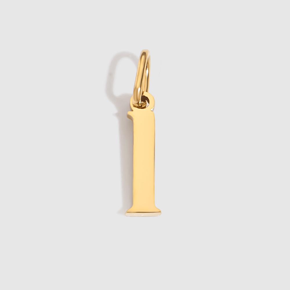 Chi Hang Jewelry Stainless Steel Lowercase Alphabet Pendant - 26 Letters