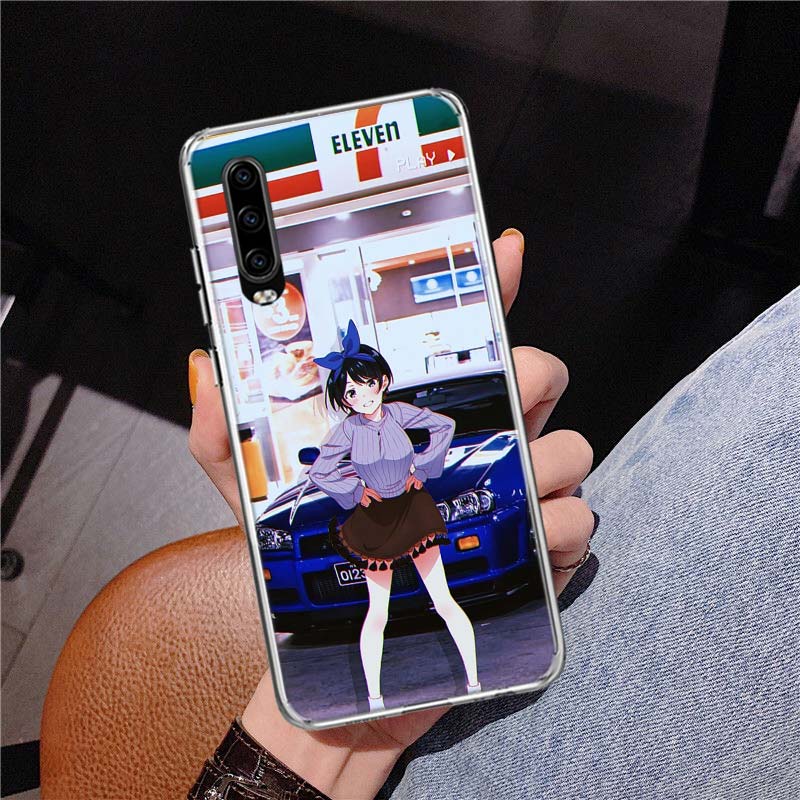 

Anime Girl JDM Sports Car Drift Cover Phone Case For Huawei P30 P20 P10 P40 P50 Pro Mate 20 40 30 10 Lite Popular Fundas Art Gif Huawei Mate 40 Pro