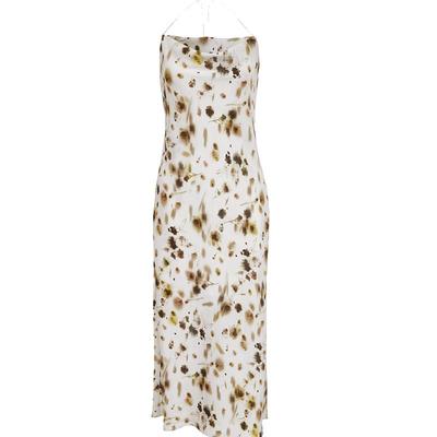 Women's Ombre Print Cowl Neck Camisole Mid-length Dress