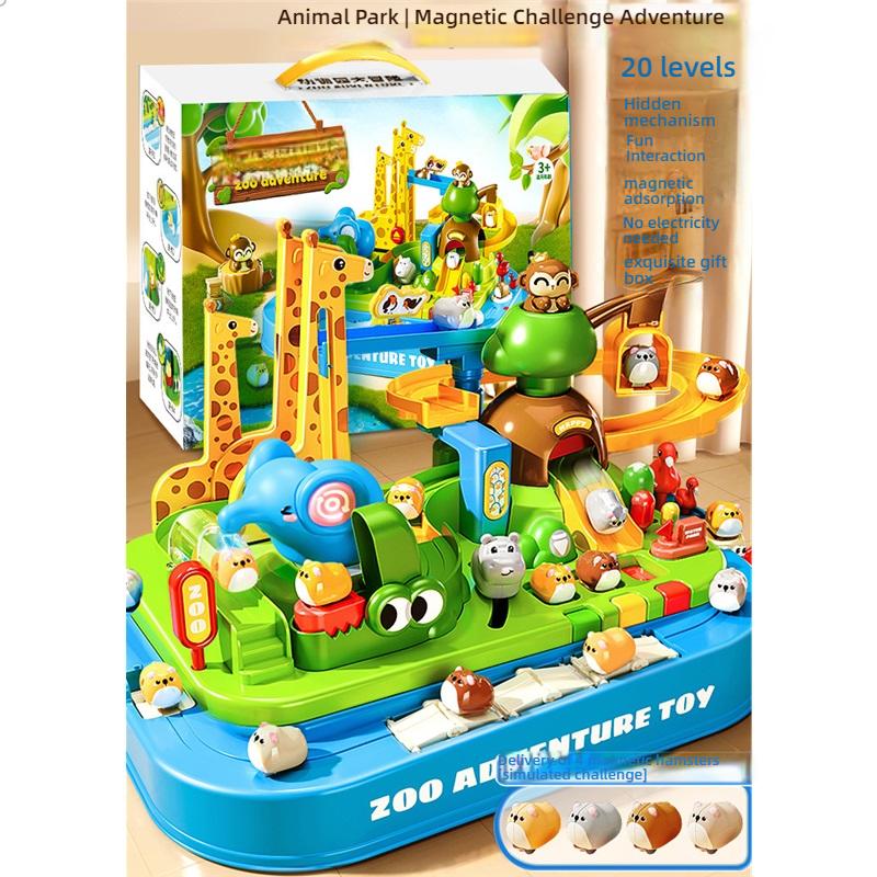 Animal Paradise Magnetic Adventure Adventure Sliding Educational Toy Little Girls Boys Kindergarten Birthday Gift