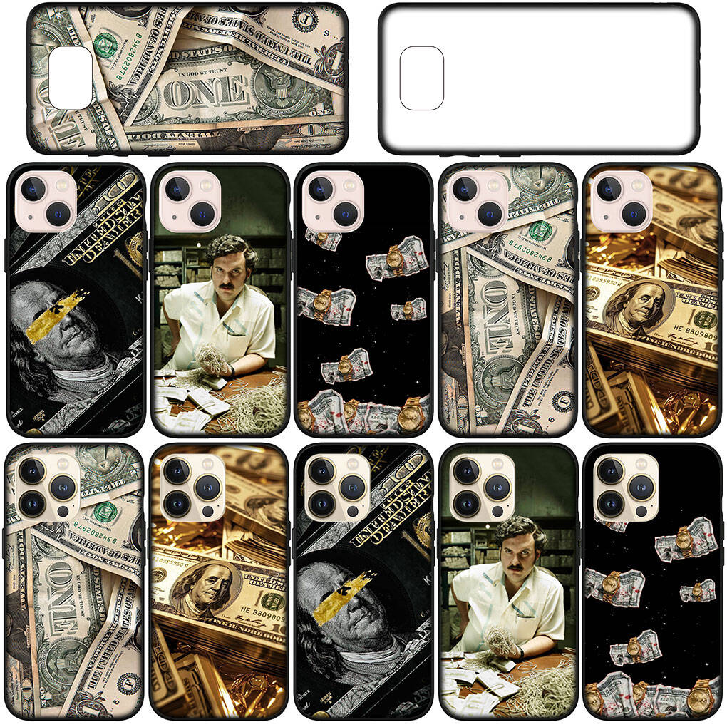 for Samsung Galaxy S25 S24 S23 S22 Ultra FE Plus A37 A57 A56 A55 A06 A16 A15 A36 A26 A35 A05 A25 A54 A34 Case Money Narcos Pablo Escobar Dollars Cover