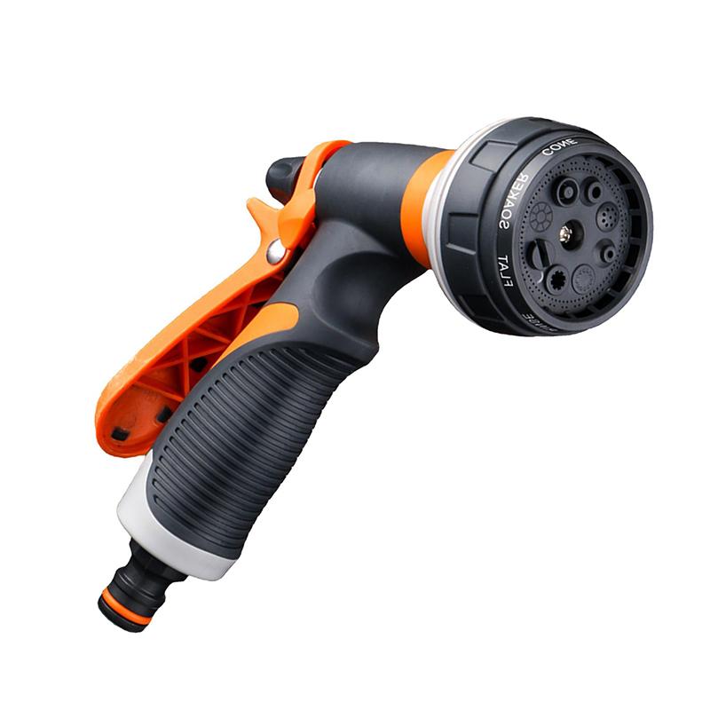 Ugello Sprayer per Tubo da Giardino ad Alta Pressione 8 Modalità di Spruzzo Irrigazione Prato Multifunzione Lavaggio Auto Robusto Portatile Doccia per Animali