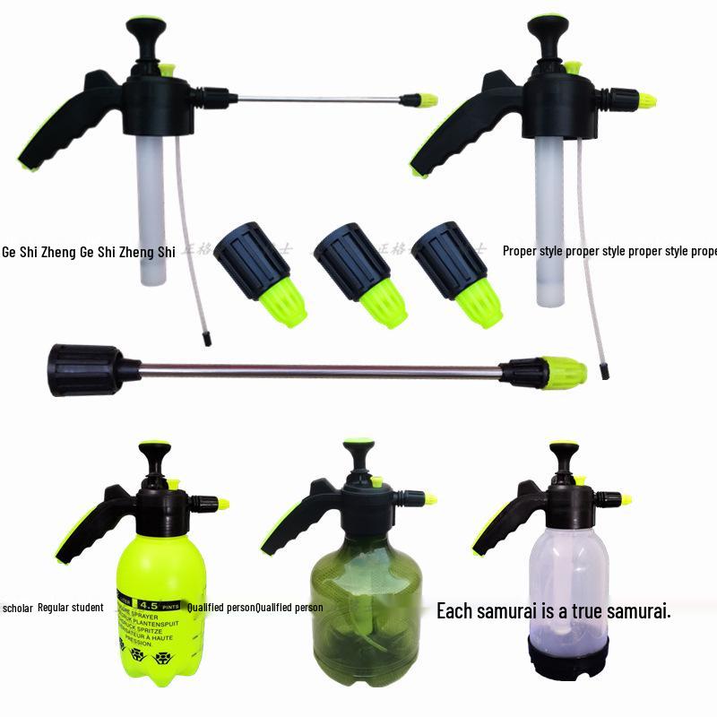 Green Long Nozzle Watering Can with Extended Sprayer for Gardening